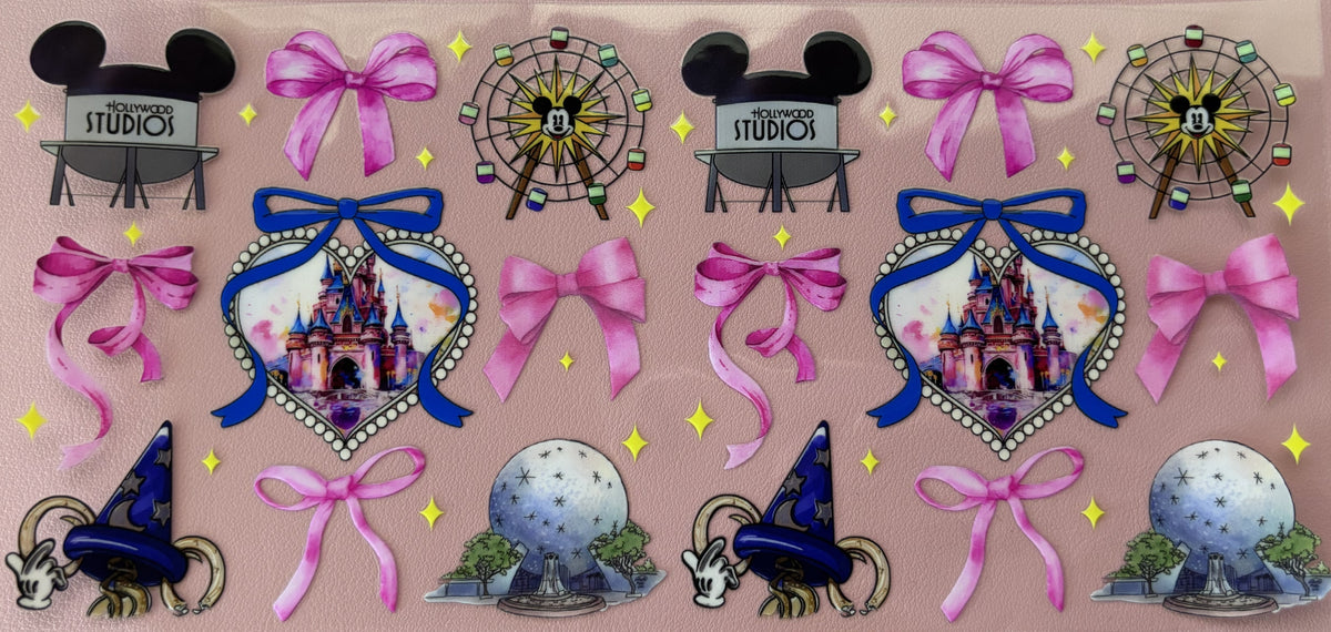 UV DTF wrap characters bows