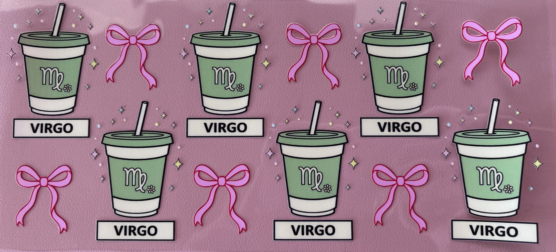 UV DTF wrap drink zodiac