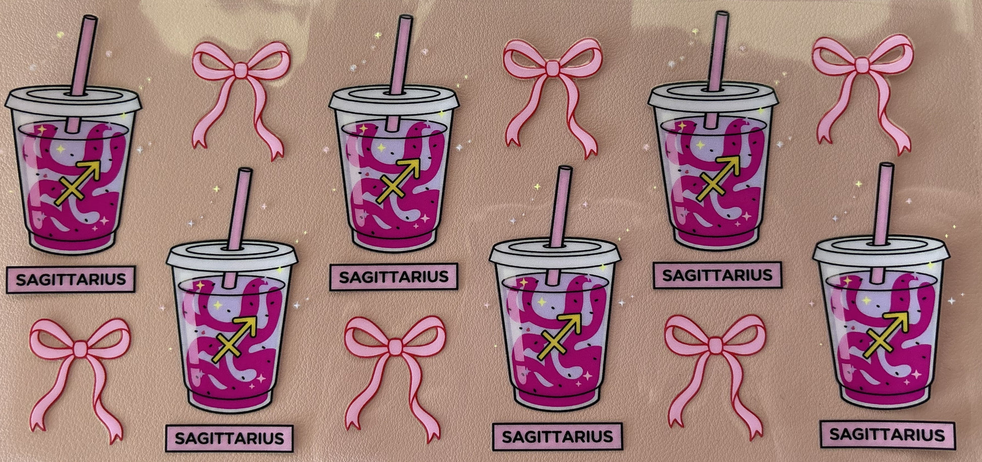 UV DTF wrap drinks zodiac