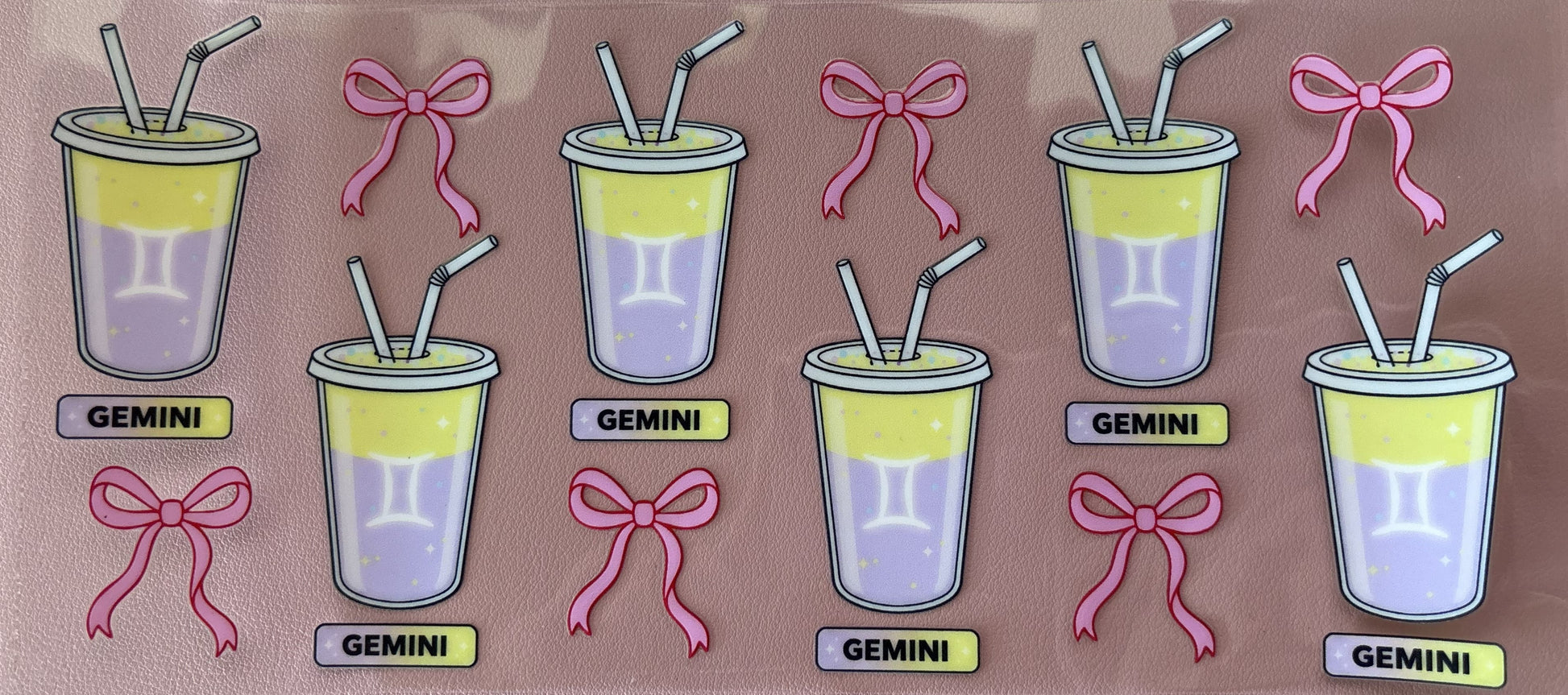 UV DTF wrap drinks zodiac