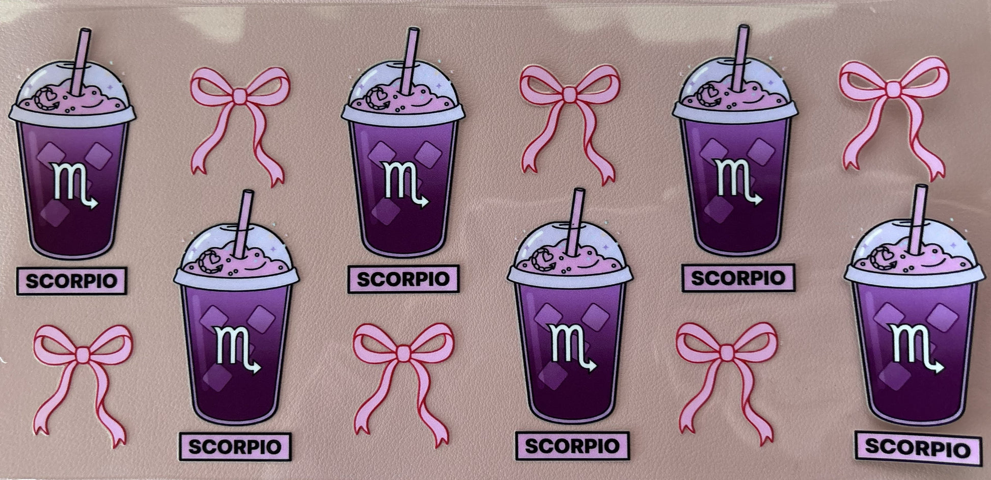 UV DTF wrap drinks zodiac