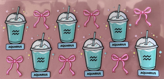 UV DTF wrap drinks zodiac