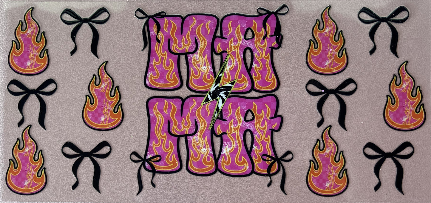 mama flames bows uv dtf wrap