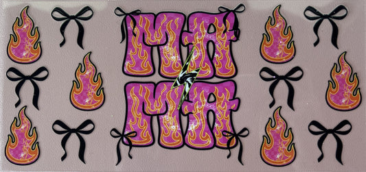 mama flames bows uv dtf wrap