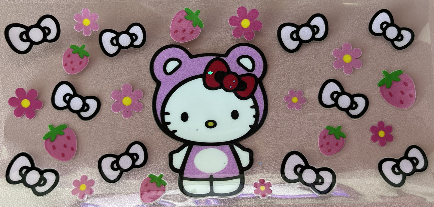 HK bows, flowers, fruit uv dtf wrap characters