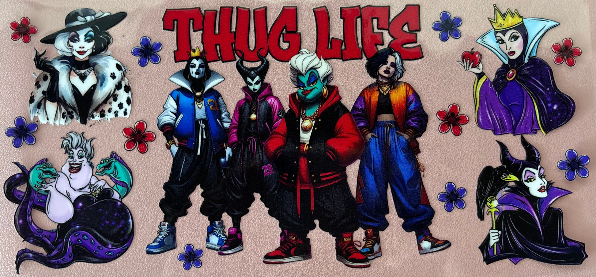 uv dtf wrap, thug life, scary, halloween, characters