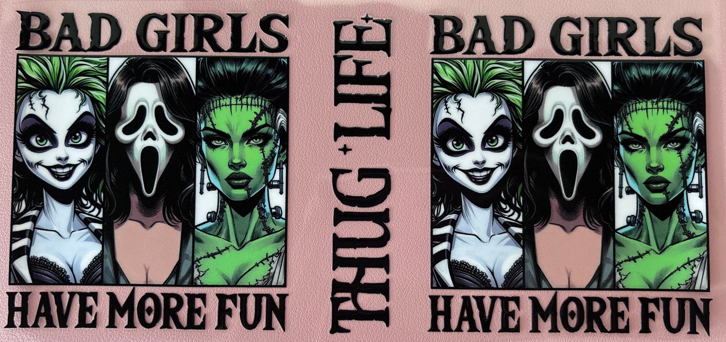 halloween, movie, scary, uv dtf cup wrap