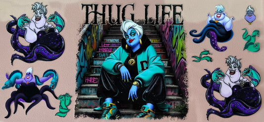 uv dtf wrap, thug life, villain, character